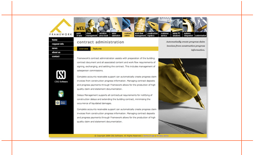 website design pen and paper image